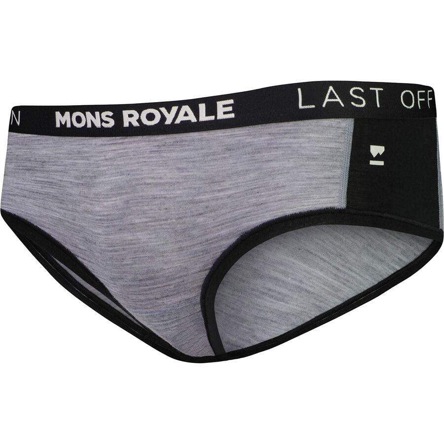 Mons Royale Sylvia Boyleg Underwear - Women's Grey Heather/Black