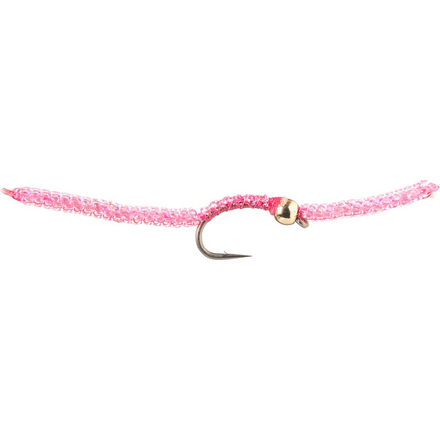 Montana Fly Company Silverman's Sparkle Worm - 12-Pack Pink
