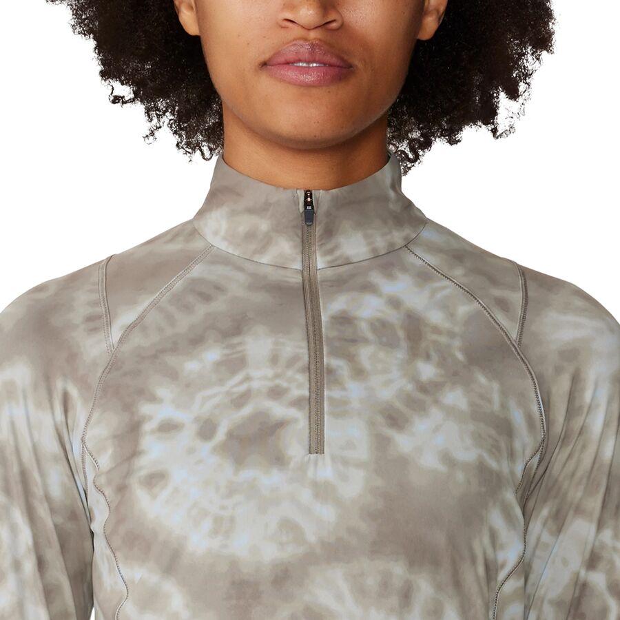 Mountain Hardwear Crater Lake Half-Zip Top - Women's Dunes Spore Dye Print
