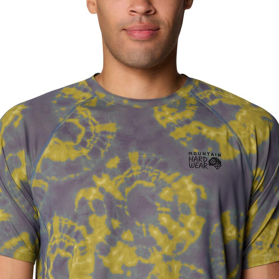 Mountain Hardwear Crater Lake Short-Sleeve Shirt - Men's Adriatic Blue Spore Dye Print