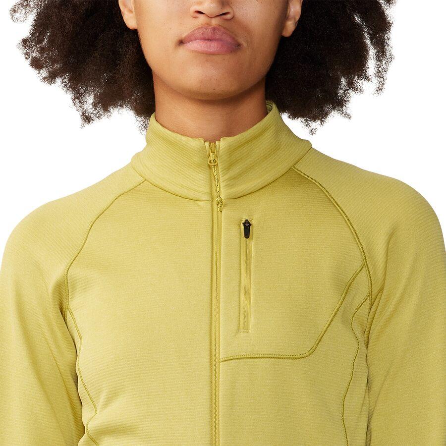 Mountain Hardwear Glacial Trail Full Zip Jacket - Women's Bright Olive