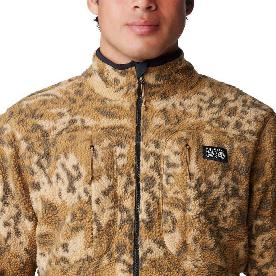 Mountain Hardwear HiCamp Fleece Printed Pullover - Men's Corozo Nut Forests Floor Print