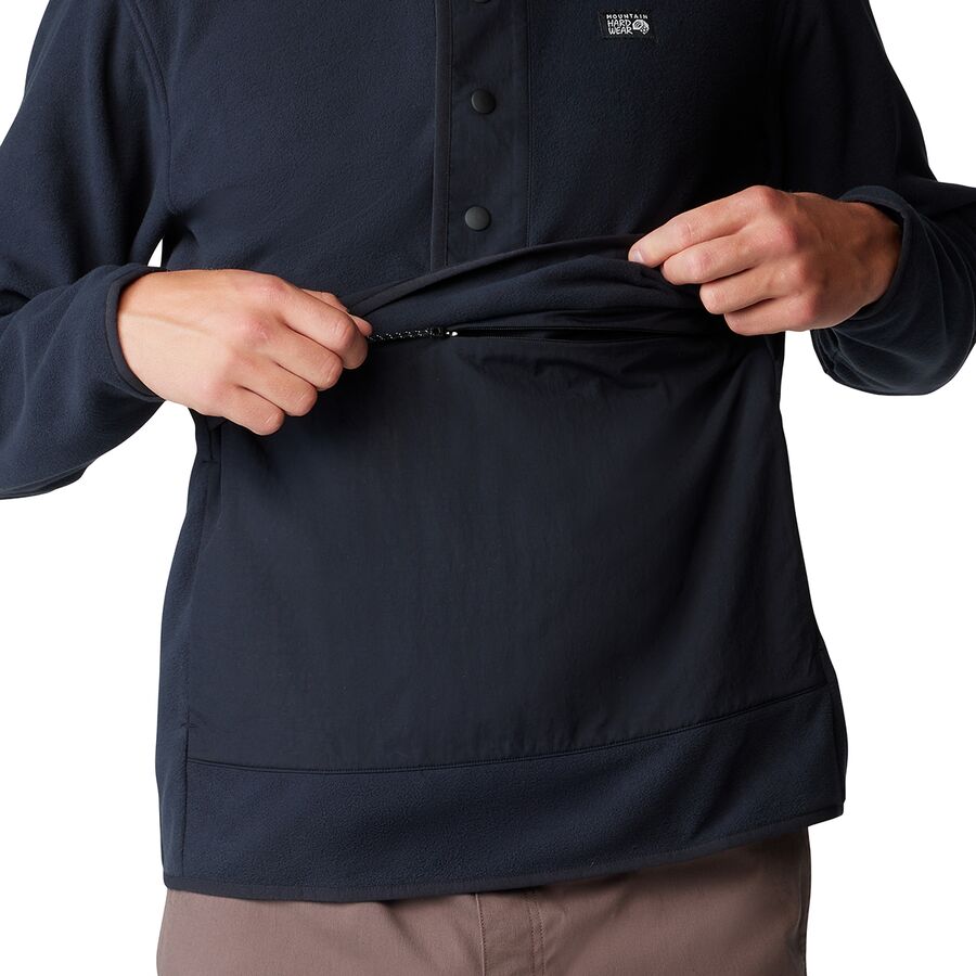 Mountain Hardwear Microchill Snap Pullover - Men's Black