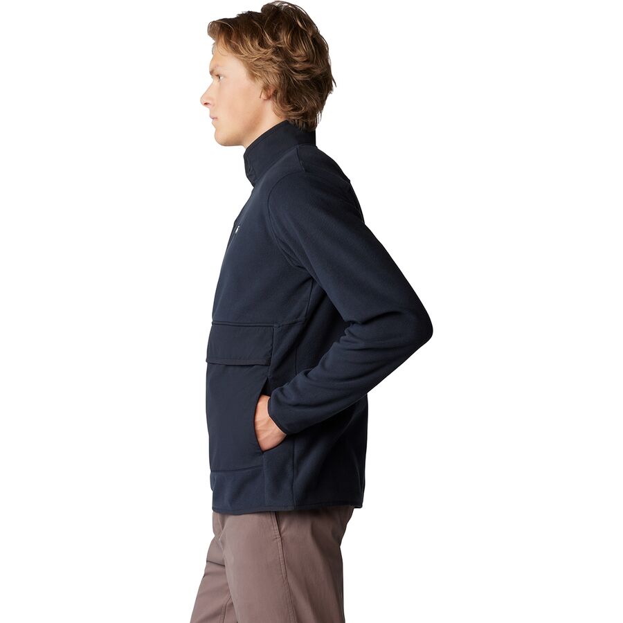 Mountain Hardwear Microchill Snap Pullover - Men's Black