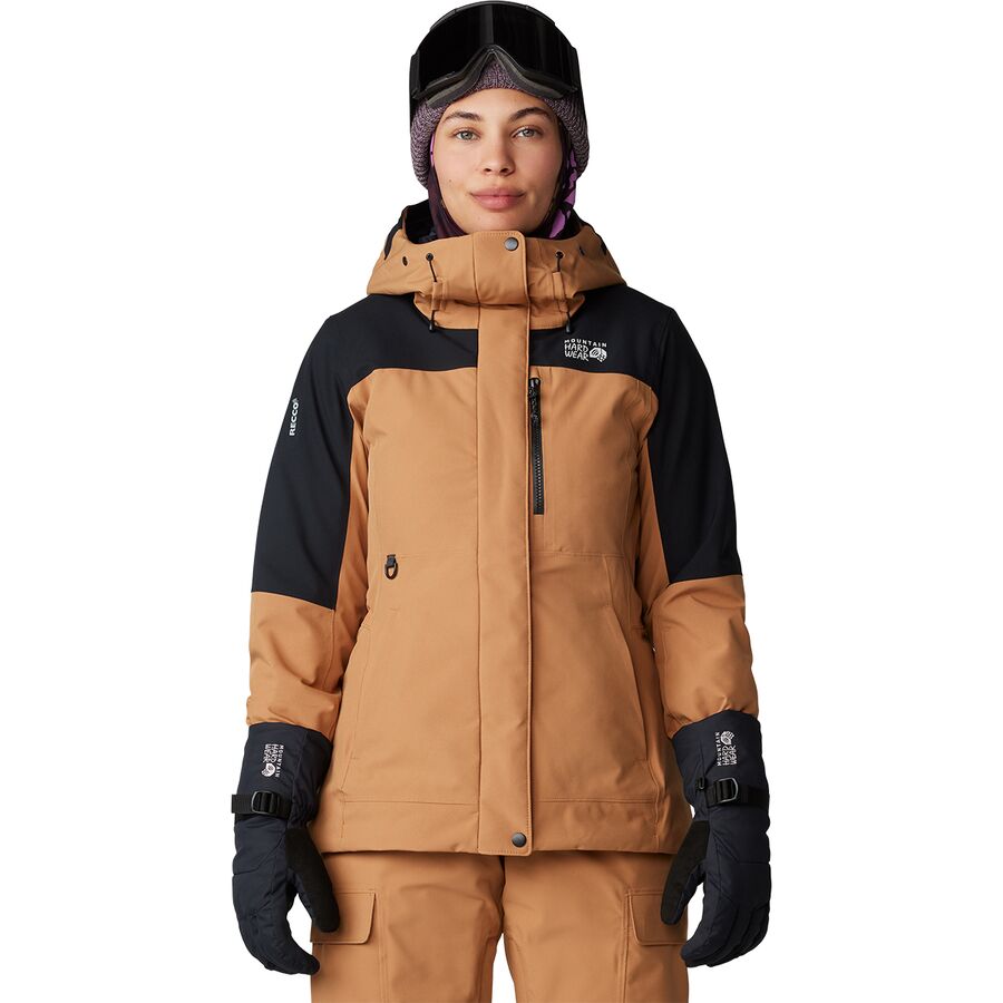 Mountain Hardwear Powder Maven Jacket - Women's Copper Clay/Black