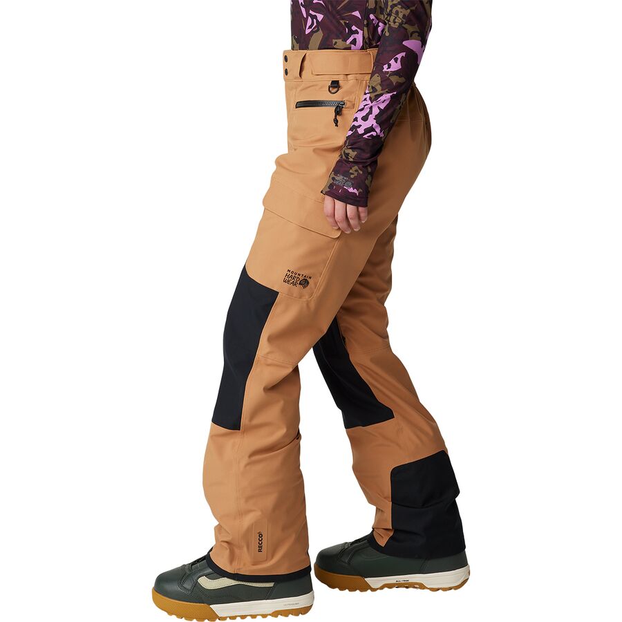 Mountain Hardwear Powder Maven Pant - Women's Copper Clay/Black