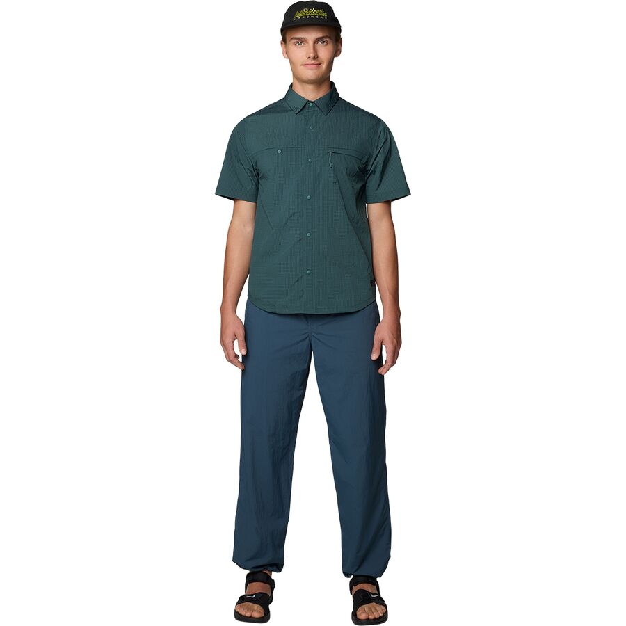 Mountain Hardwear Stryder Short-Sleeve Shirt - Men's Blue Pine Ripstop