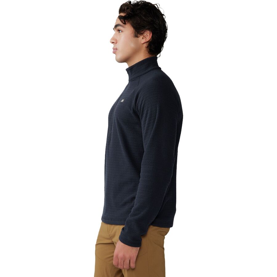 Mountain Hardwear Summit Grid 1/2-Zip Fleece Jacket - Men's Black