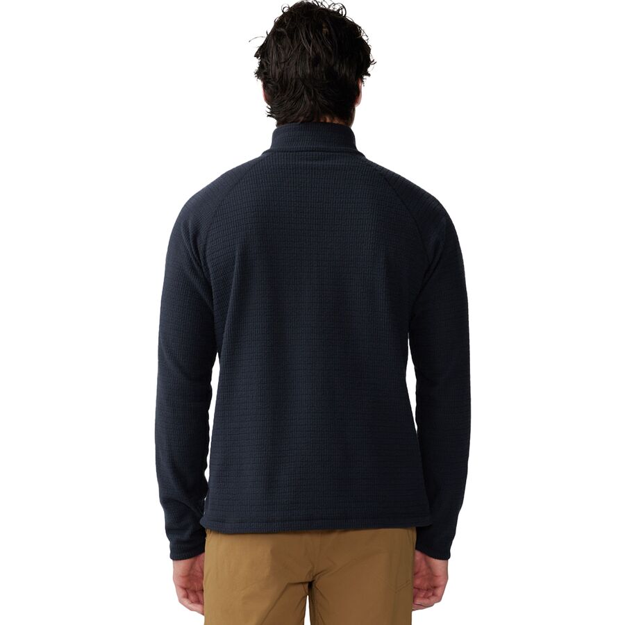 Mountain Hardwear Summit Grid 1/2-Zip Fleece Jacket - Men's Black