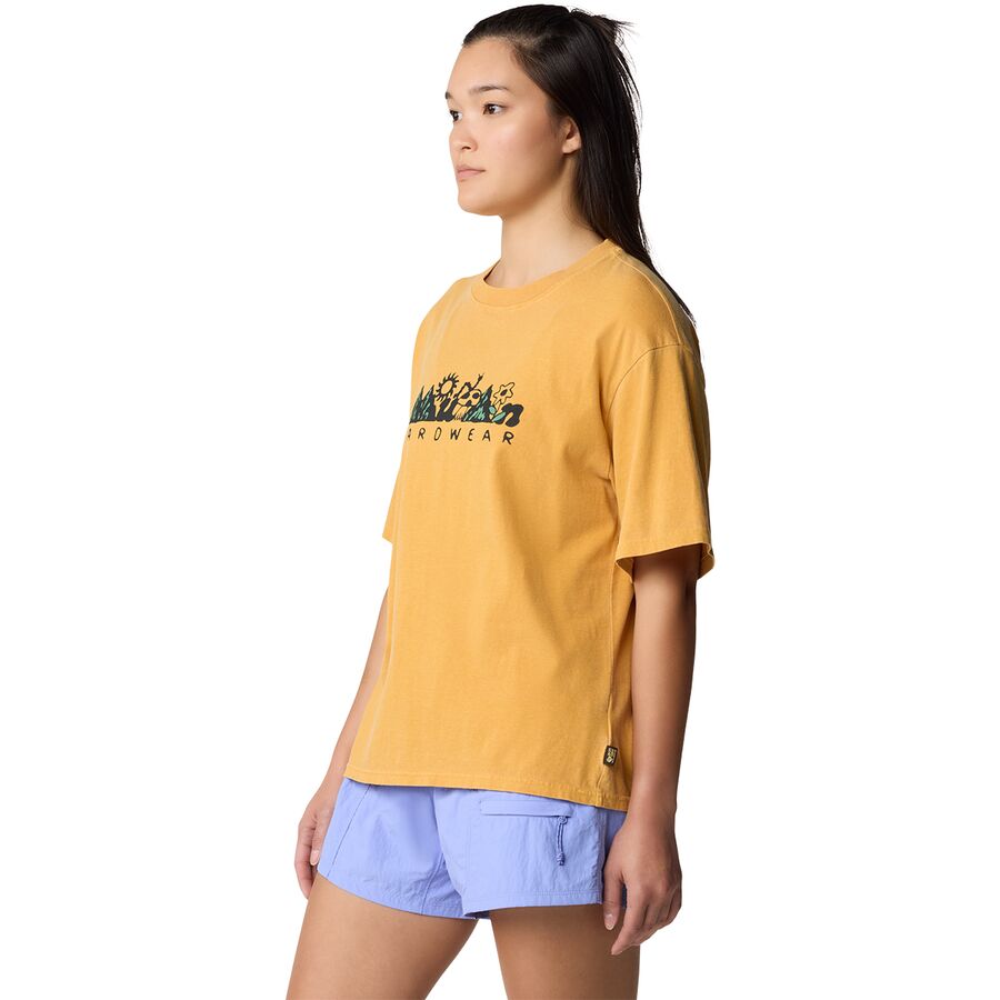 Mountain Hardwear Sun Stash Collab Crop Short-Sleeve Top - Women's Sundown Gold