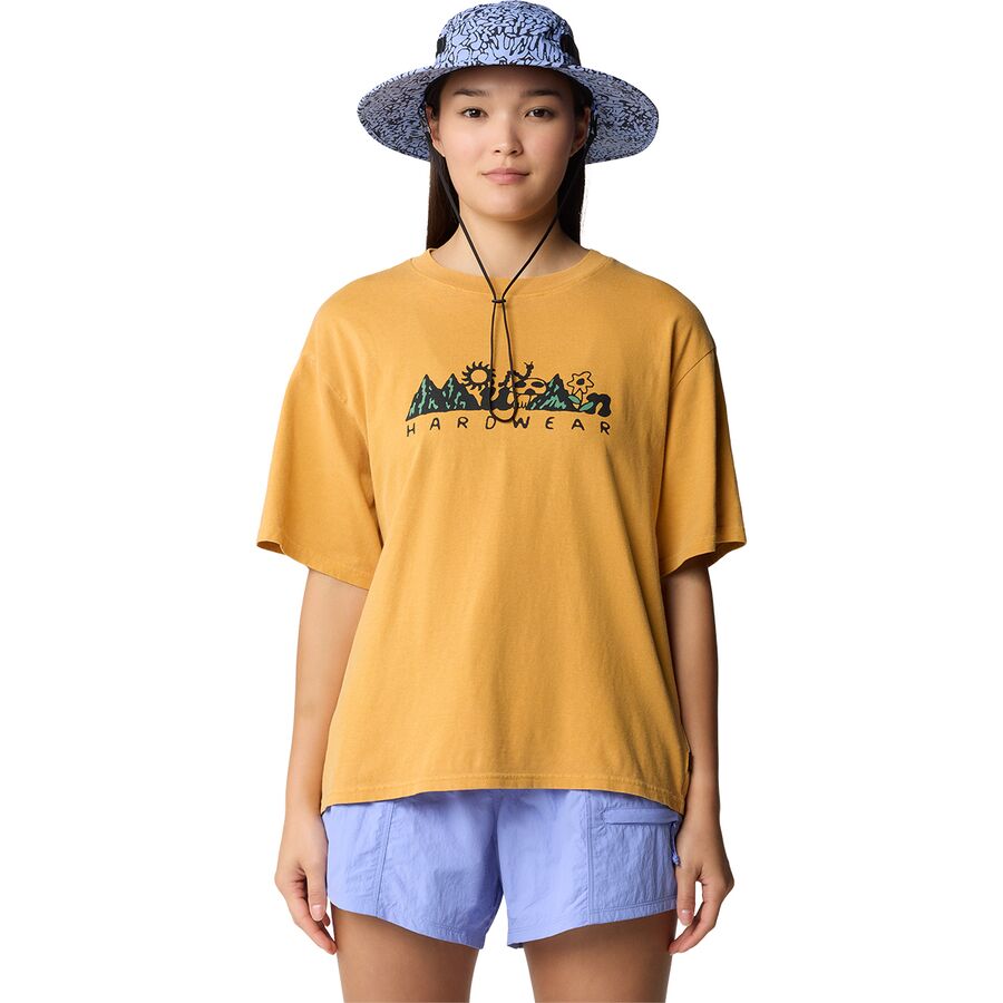 Mountain Hardwear Sun Stash Collab Crop Short-Sleeve Top - Women's Sundown Gold