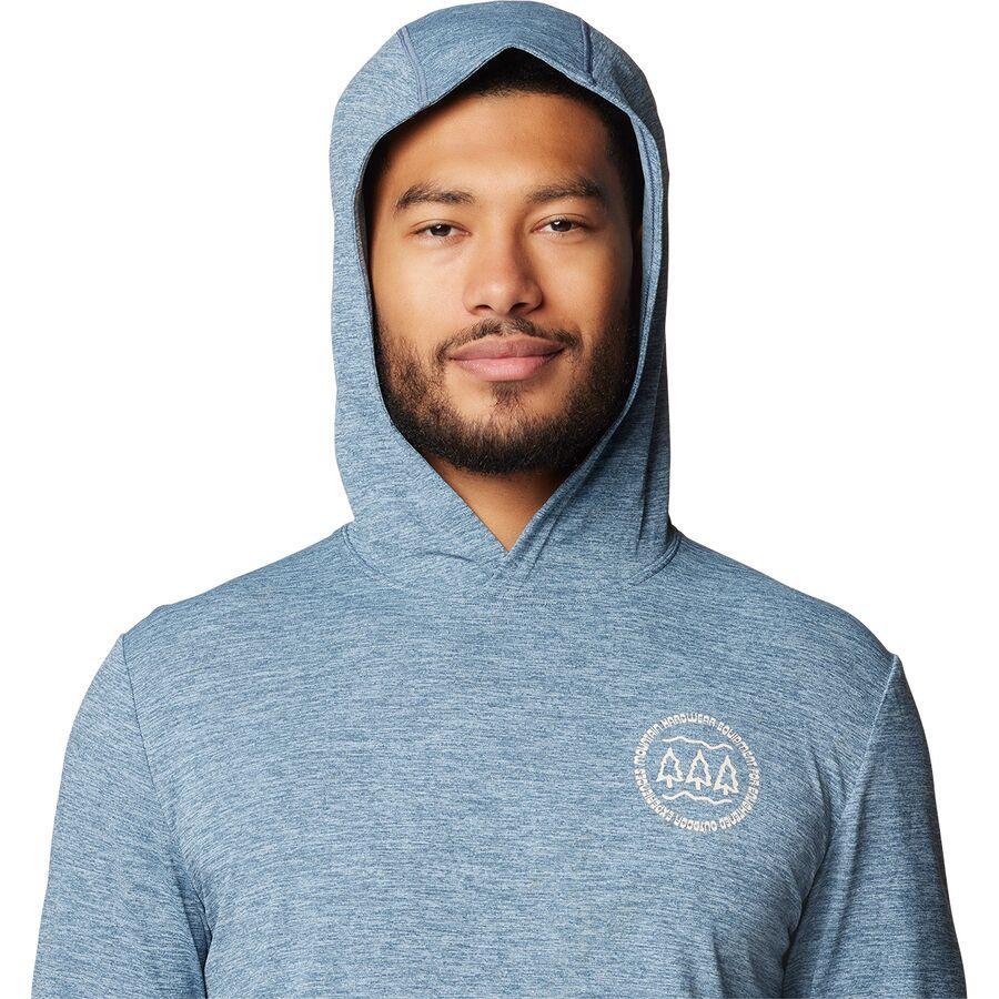 Mountain Hardwear Sunblocker Hoodie - Men's Adriatic Blue Heather