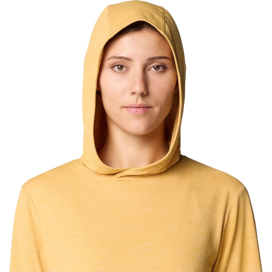 Mountain Hardwear Sunblocker Long Sleeve Hoodie - Women's Sundown Gold Heather