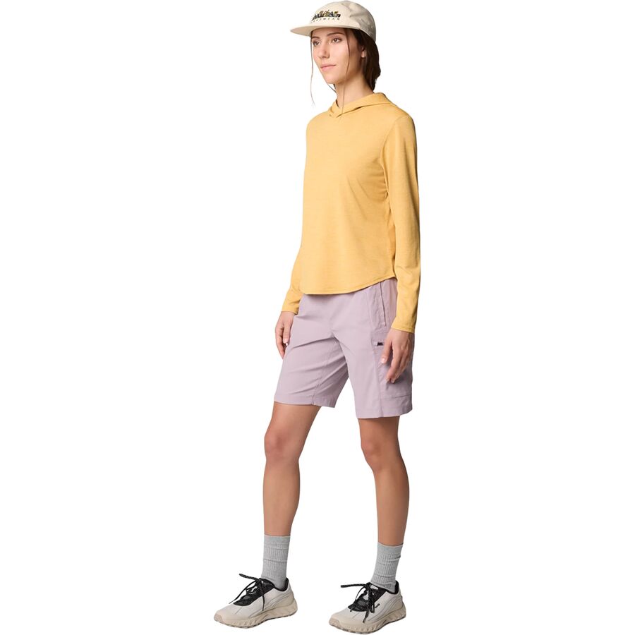 Mountain Hardwear Sunblocker Long Sleeve Hoodie - Women's Sundown Gold Heather