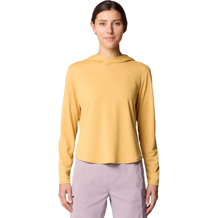 Mountain Hardwear Sunblocker Long Sleeve Hoodie - Women's Sundown Gold Heather
