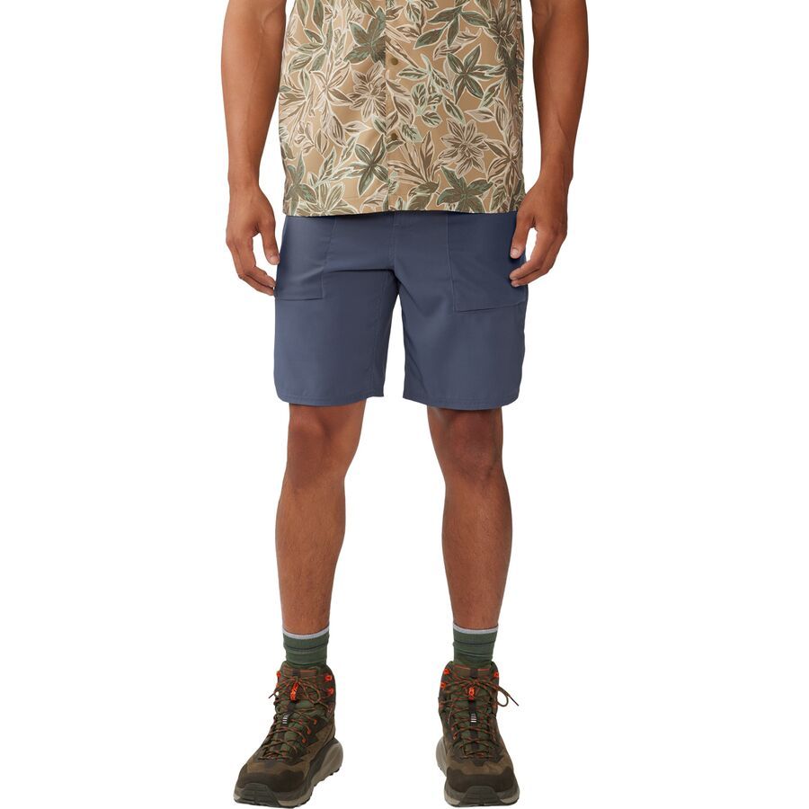 Mountain Hardwear Trail Sender 9in Short - Men's Blue Slate/Dark Storm