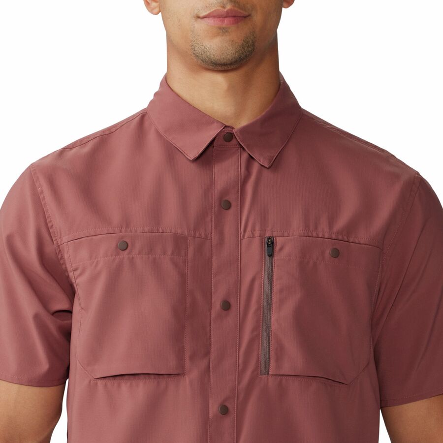 Mountain Hardwear Trail Sender Short-Sleeve Shirt - Men's Clay Earth