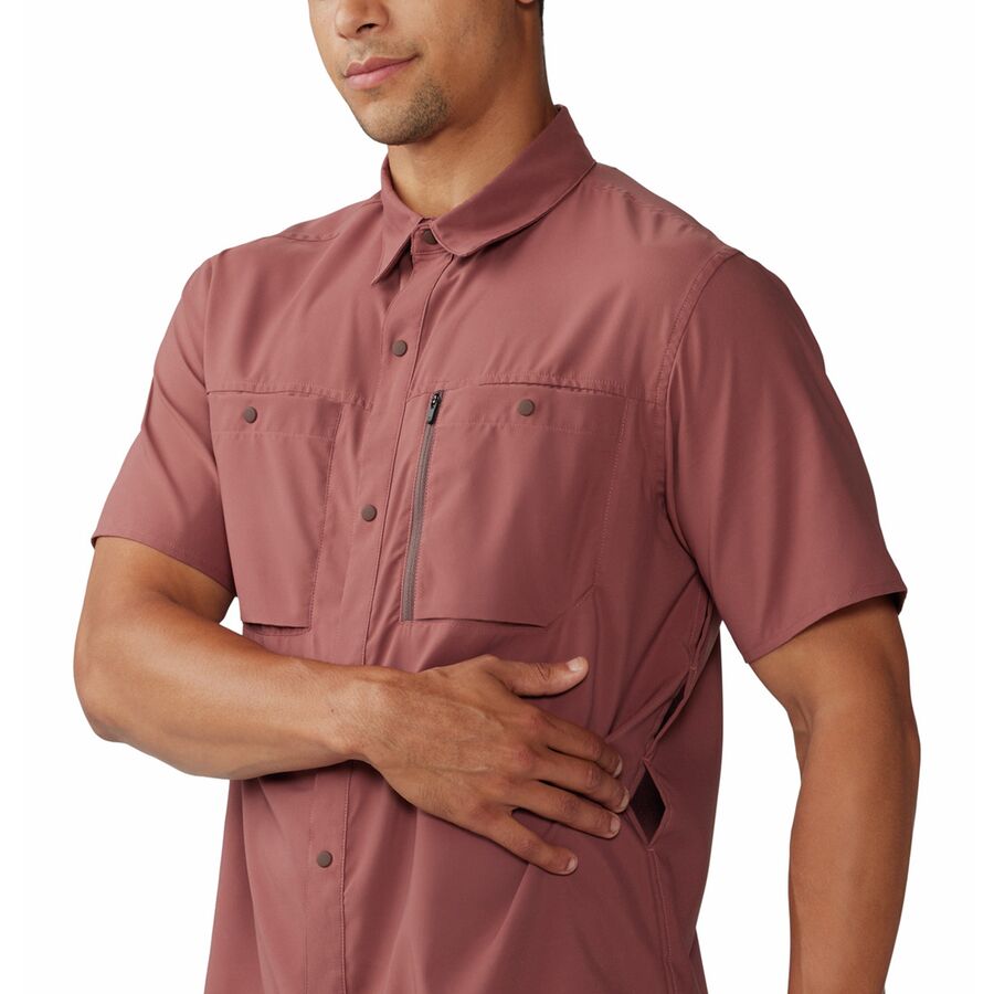 Mountain Hardwear Trail Sender Short-Sleeve Shirt - Men's Clay Earth