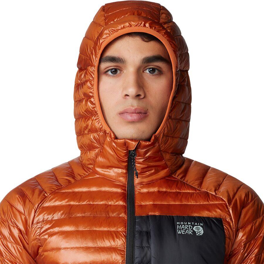 Mountain Hardwear Ventano Hooded Jacket - Men's Raw Carnelian/Black