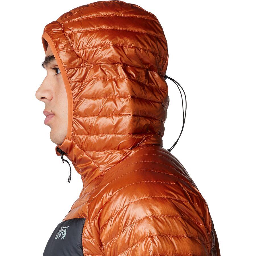 Mountain Hardwear Ventano Hooded Jacket - Men's Raw Carnelian/Black