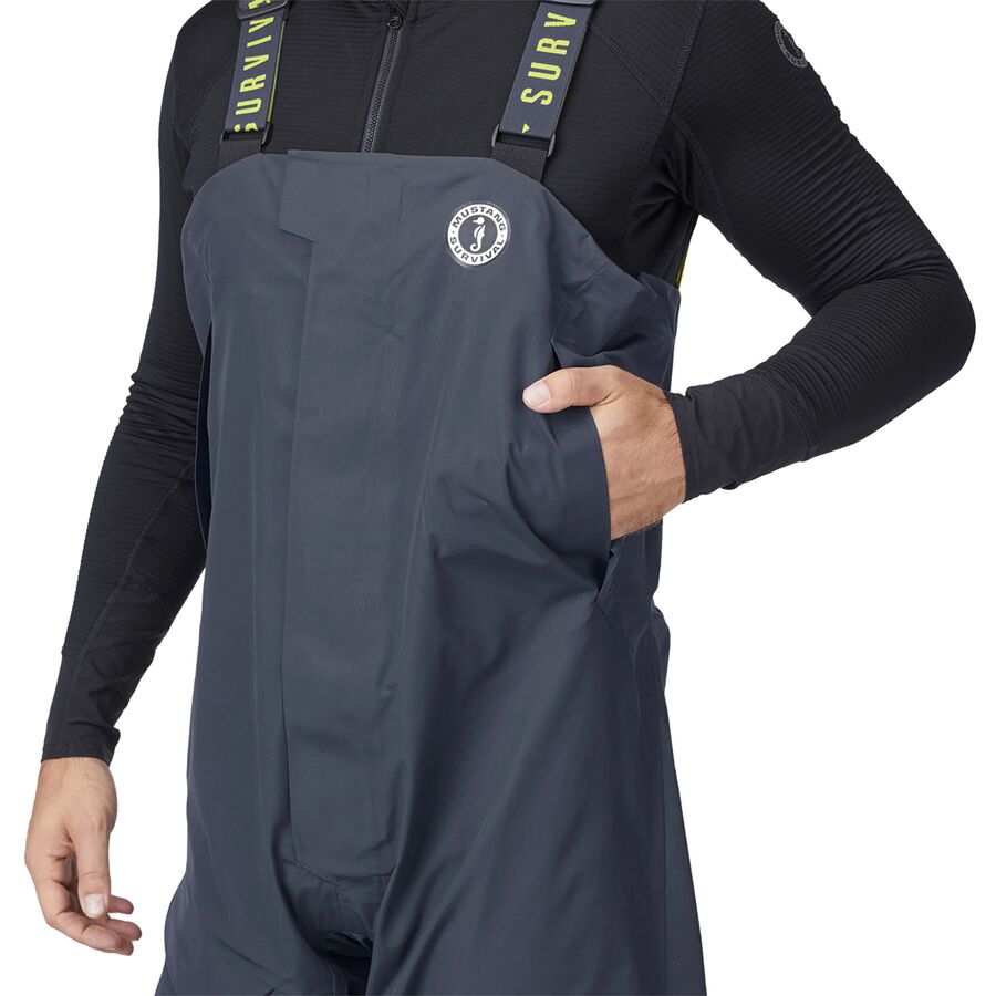 Mustang Survival Taku Waterproof Bib - Men's Admiral Grey