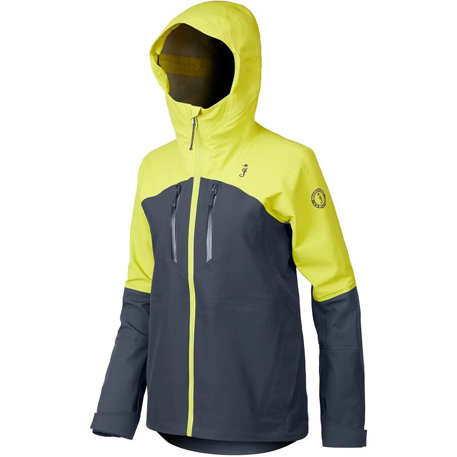Mustang Survival Taku Waterproof Jacket - Women's Admiral/Mahi Yellow