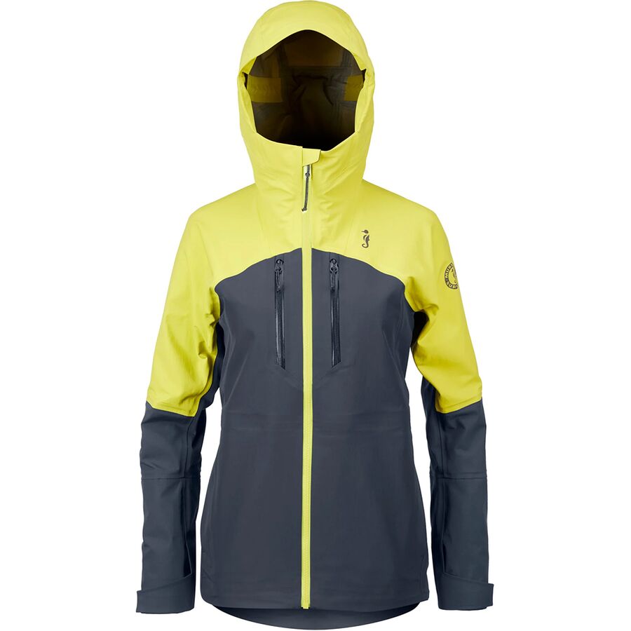 Mustang Survival Taku Waterproof Jacket - Women's Admiral/Mahi Yellow