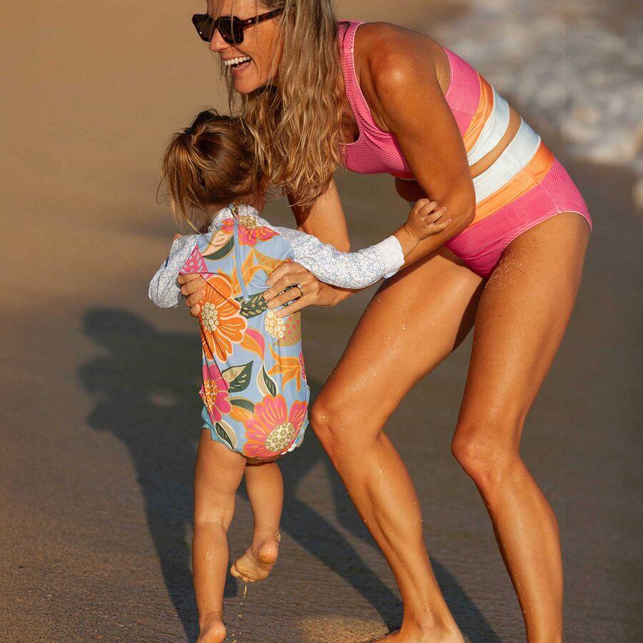 Nani Swimwear Long-Sleeve One-Piece Swimsuit - Toddler Girls' Mona