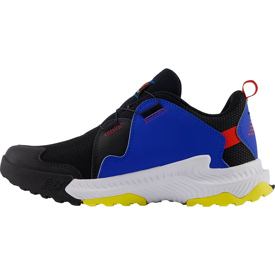 New Balance Dynasoft Trail Magic BOA Shoe - Girls' Black/Blue Oasis/True Red
