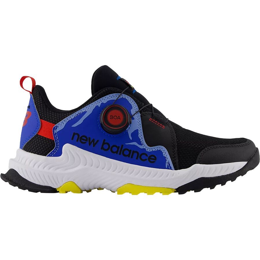New Balance Dynasoft Trail Magic BOA Shoe - Girls' Black/Blue Oasis/True Red