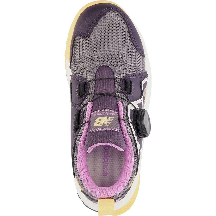 New Balance Dynasoft Trail Magic BOA Shoe - Little Girls' Zinc/Interstellar/Solar Flare
