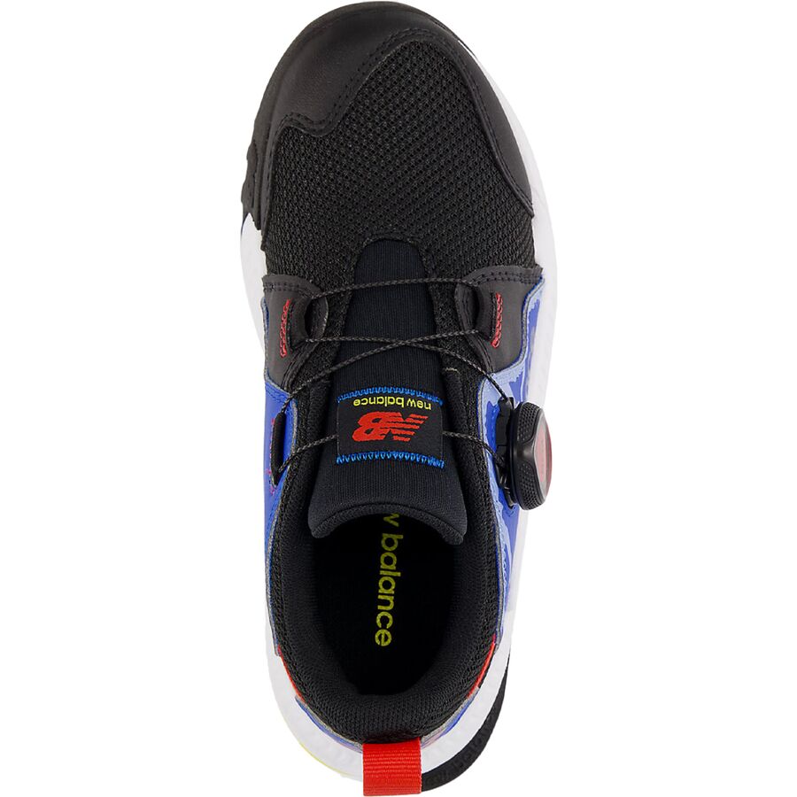 New Balance Dynasoft Trail Magic BOA Shoe - Toddlers' Black/Blue Oasis/True Red