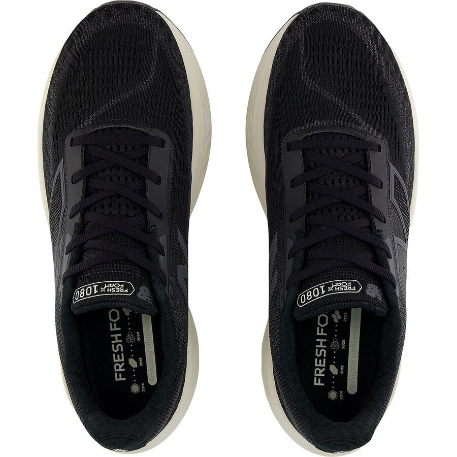 New Balance Fresh Foam X 1080 V14 Running Shoe - Men's Black/Magnet/Linen
