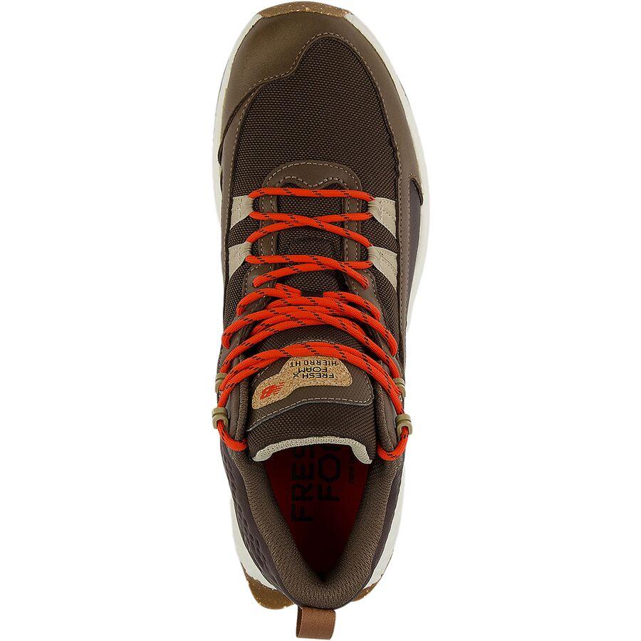 New Balance Fresh Foam X Hierro GTX Mid Trail Running Shoe - Men's Dark Mushroom/Black Coffee/Neo Flame