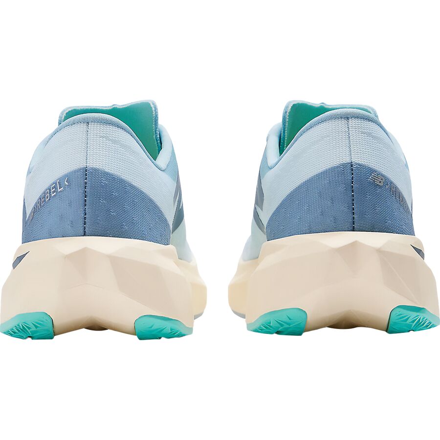 New Balance FuelCell Rebel V4 Running Shoe - Women's Quarry Blue/Chrome Blue/Heron Blue/Silver Metallic