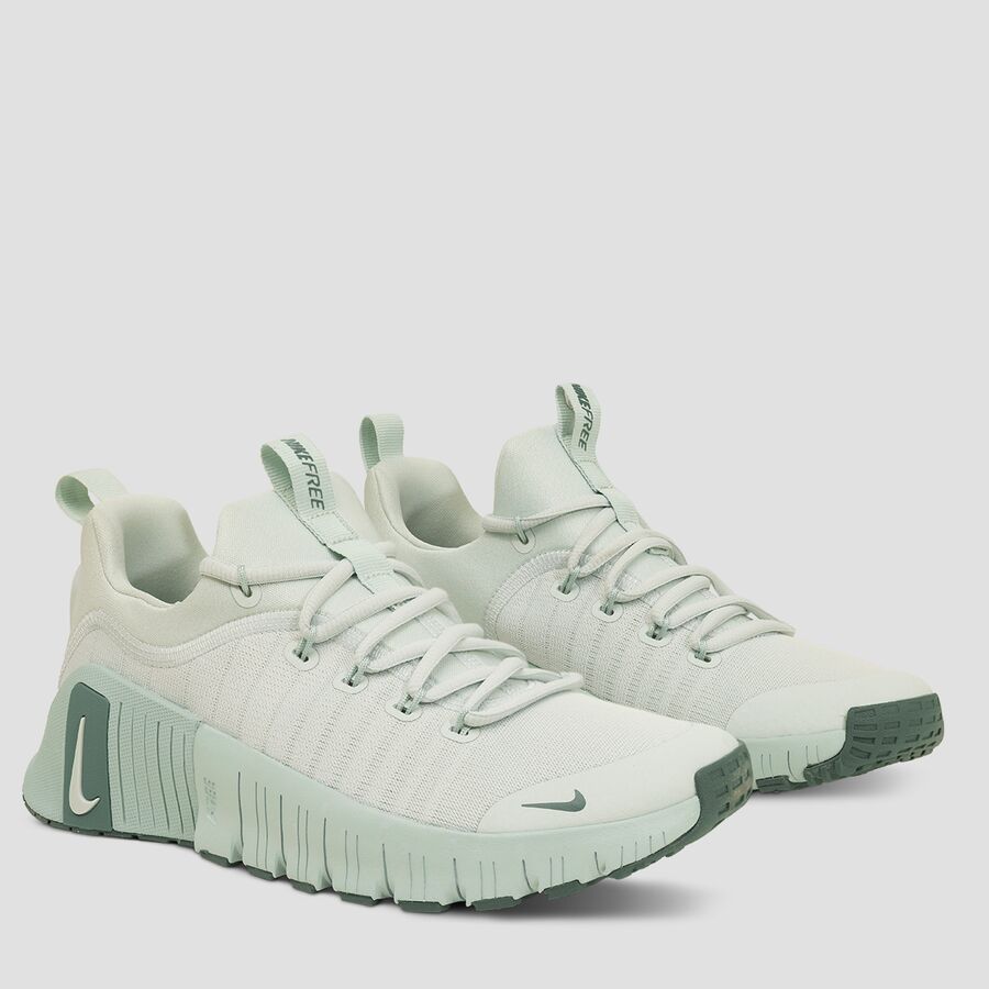 Nike Free Metcon 6 Shoe - Women's Light Silver/Vintage Green-Jade Horizon