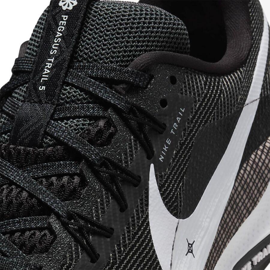 Nike Pegasus 5 Trail Running Shoe - Women's Black/White-Anthracite-Wolf Grey