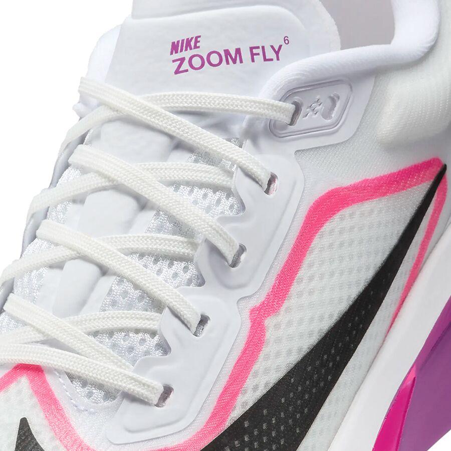 Nike Zoom Fly 6 Running Shoe - Women's White/Black-Vivid Grape-Hyper Pink