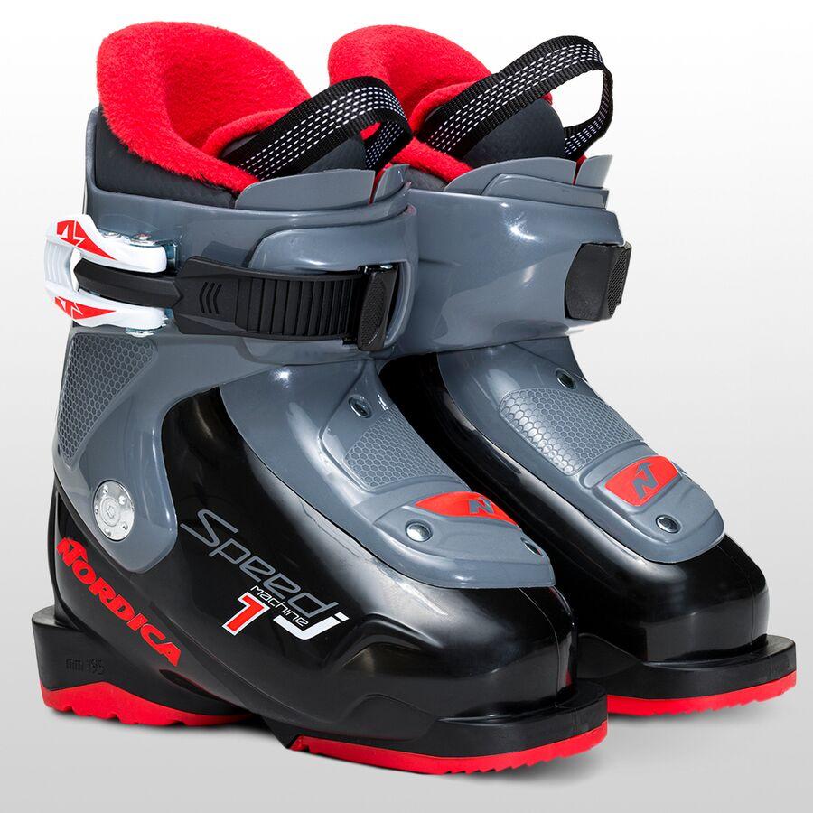 Nordica Speedmachine J1 Ski Boot - 2025 - Kids' Black/Anthracite/Red