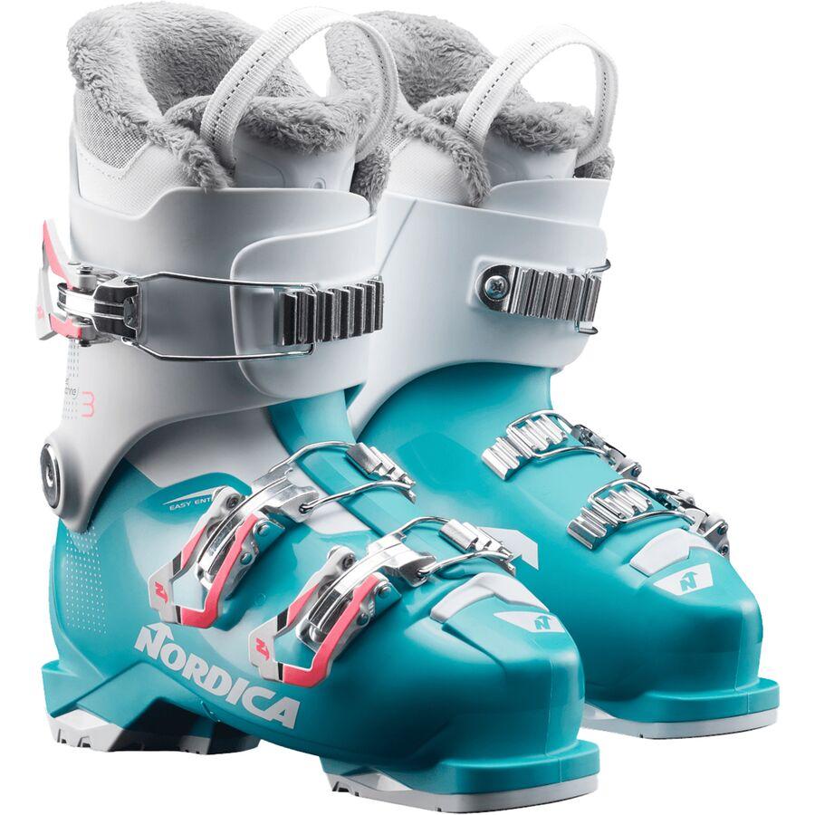 Nordica Speedmachine J3 Ski Boot - 2025 - Girls' Light Blue/White/Pink