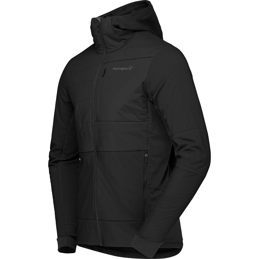 Norrona Falketind Alpha90 Insulated Zip Hood Jacket - Men's Caviar