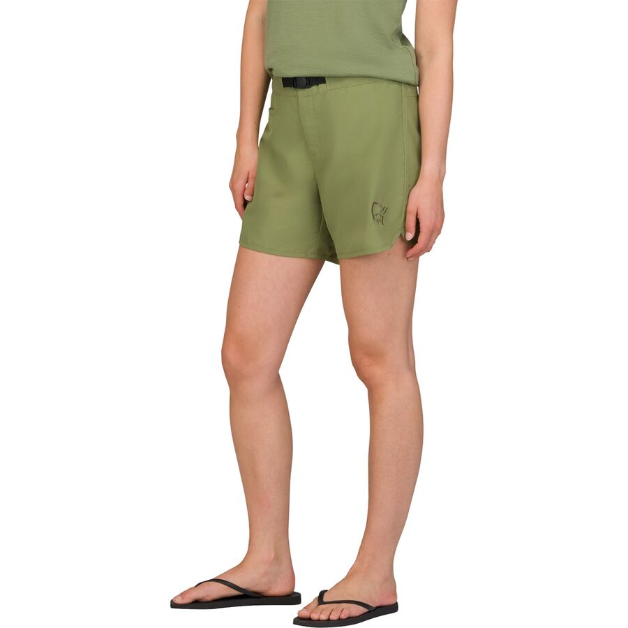 Norrona Femund Silent Grid Short - Women's Loden Green