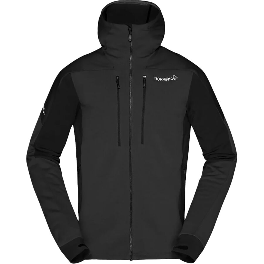 Norrona Trollveggen Powerstretch Pro Full-Zip Hooded Jacket - Men's Caviar
