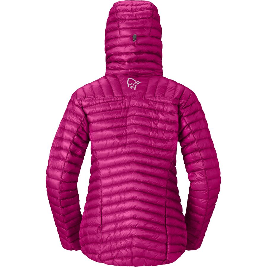 Norrona Trollveggen Superlight Down800 Hooded Jacket - Women's Festival Fuchsia