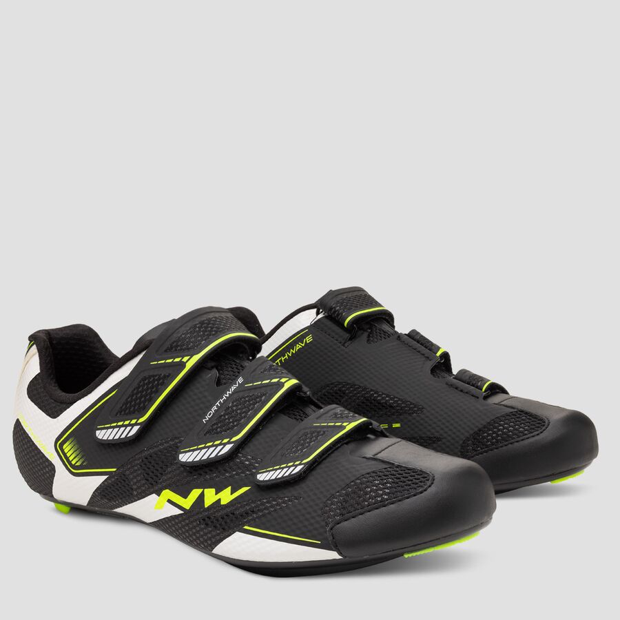 Northwave Sonic 2 Road Shoes Black/White/Yellow Fluo