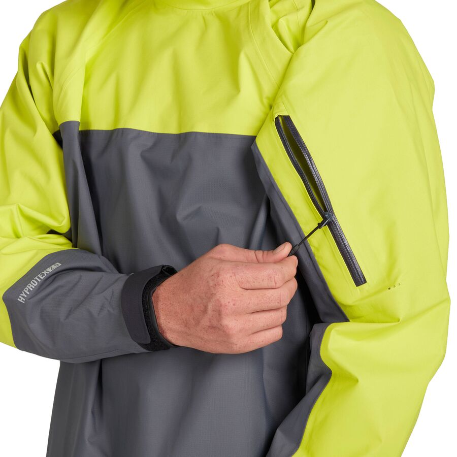 NRS Endurance Splash Jacket - Men's Chartreuse/Gray