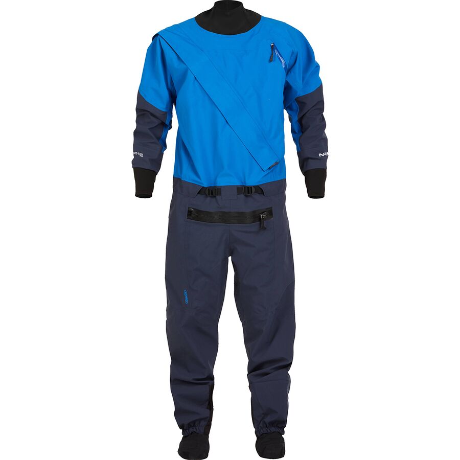 NRS Nomad Comfort-Neck Drysuit - Men's Blue