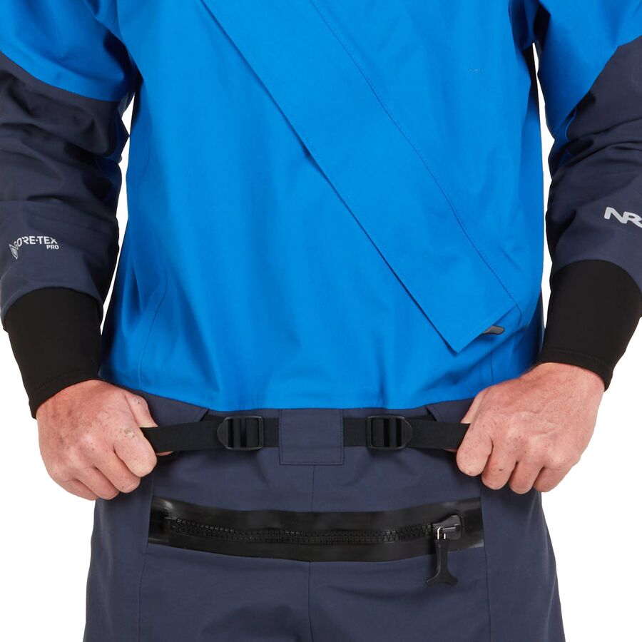 NRS Nomad Comfort-Neck Drysuit - Men's Blue