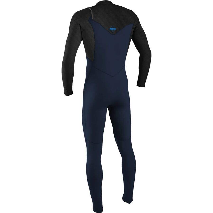 O'Neill Hyperfreak 4/3+mm Chest-Zip Full Wetsuit - Men's Navy/Black