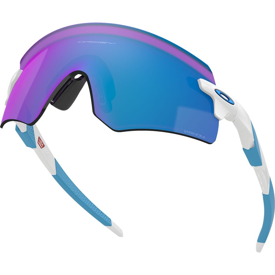 Oakley Encoder Sunglasses Polished White W/ PRIZM Sapphire